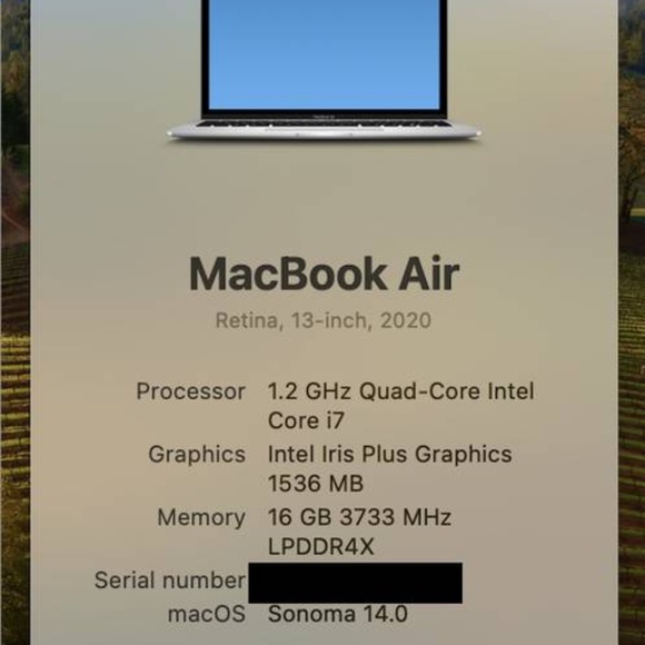 Apple MacBook Air 13" Intel i7 16GB RAM 512GB Storage - Picture 3 of 5